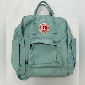 Fjallraven Kanken Backpack in mint green